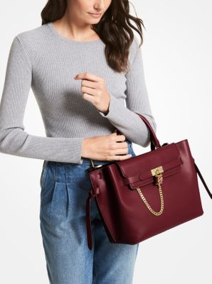 Hamilton Legacy Large Leather Belted Satchel - Image 4