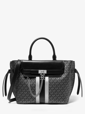 Hamilton Legacy Large Metallic Logo Stripe Belted Satchel - Image 2