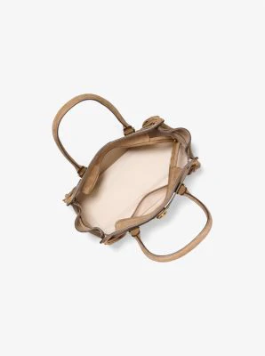 Hamilton Moderne Small Fringed Suede Satchel - Image 6