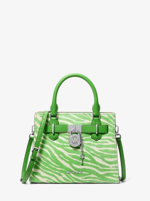 Hamilton Small Zebra Print Calf Hair Satchel - Image 6