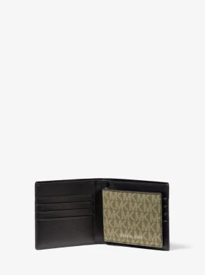 Harrison Logo Billfold Wallet With Passcase - Image 13