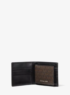 Harrison Logo Billfold Wallet With Passcase - Image 20