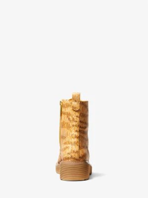Haskell Animal Print Logo Canvas Boot - Image 10