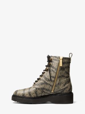 Haskell Animal Print Logo Canvas Boot - Image 14