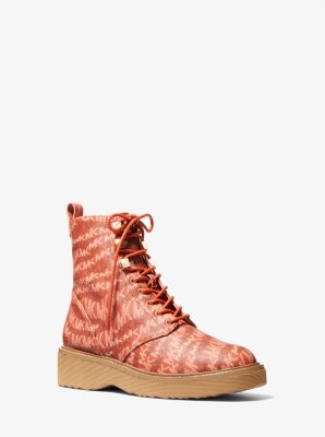 Haskell Animal Print Logo Canvas Boot - Image 2