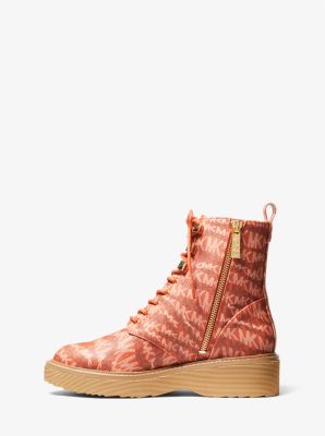 Haskell Animal Print Logo Canvas Boot - Image 4