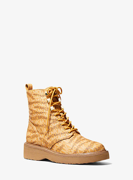 Haskell Animal Print Logo Canvas Boot - Image 6