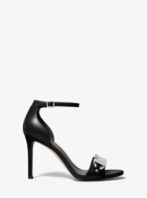 Izzy Embellished Leather Sandal - Image 3