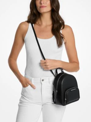 Jaycee Extra-Small Pebbled Leather Convertible Backpack - Image 11
