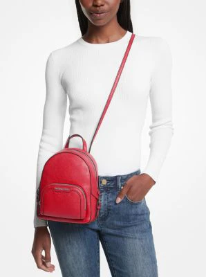 Jaycee Extra-Small Pebbled Leather Convertible Backpack - Image 5