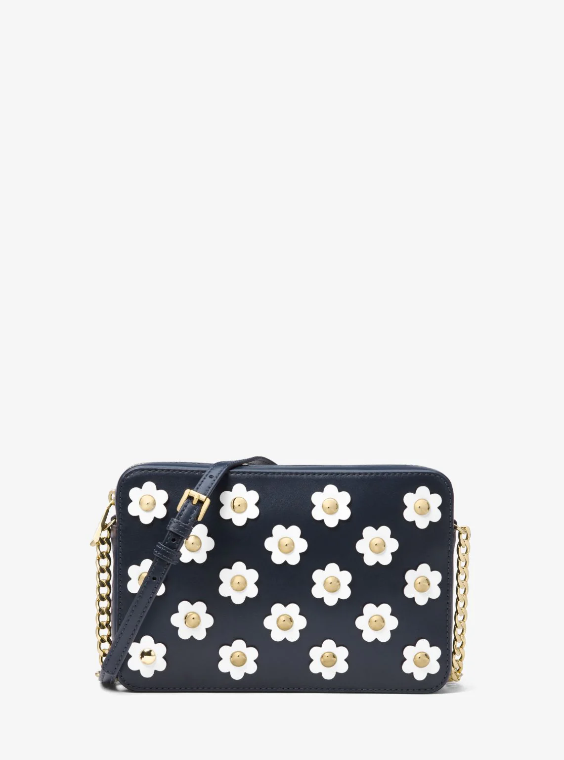 Jet Set Floral Appliqué Leather Crossbody Bag - Image 4
