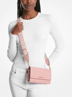 Jet Set Large Leather Crossbody Bag - Image 12