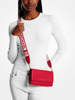Jet Set Large Leather Crossbody Bag - Image 17