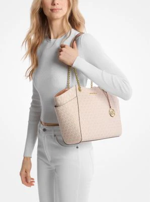 Jet Set Large Logo Shoulder Bag - Image 8