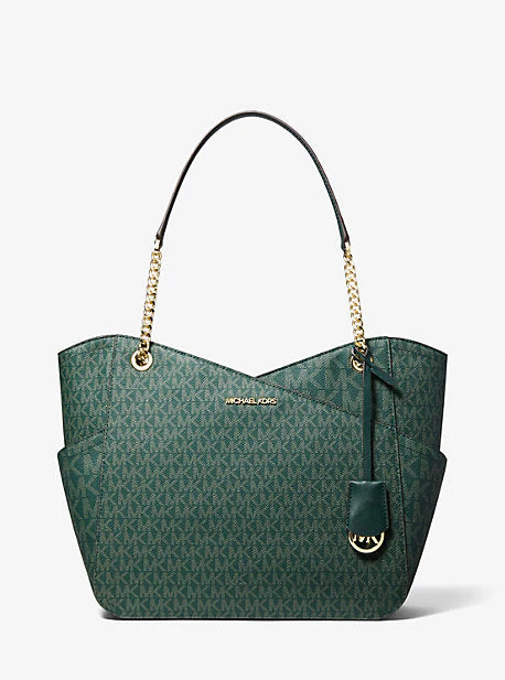 Jet Set Large Logo Shoulder Bag - Image 9