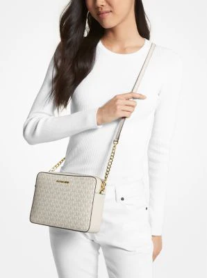 Jet Set Large Printed Logo Crossbody Bag - Image 12