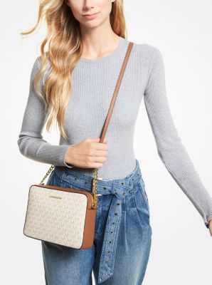 Jet Set Large Printed Logo Crossbody Bag - Image 4