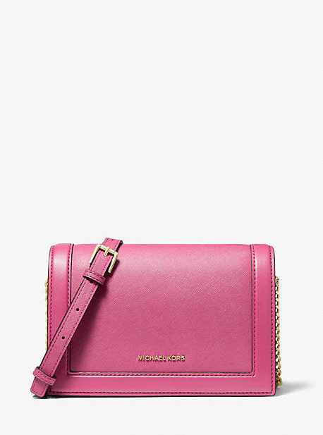 Jet Set Large Saffiano Leather Crossbody Bag - Image 6