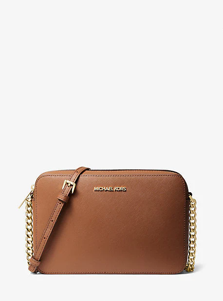 Jet Set Large Saffiano Leather Crossbody Bag - Image 21