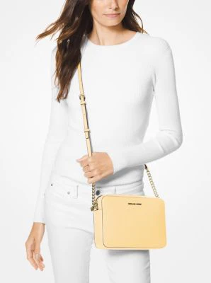 Jet Set Large Saffiano Leather Crossbody Bag - Image 4