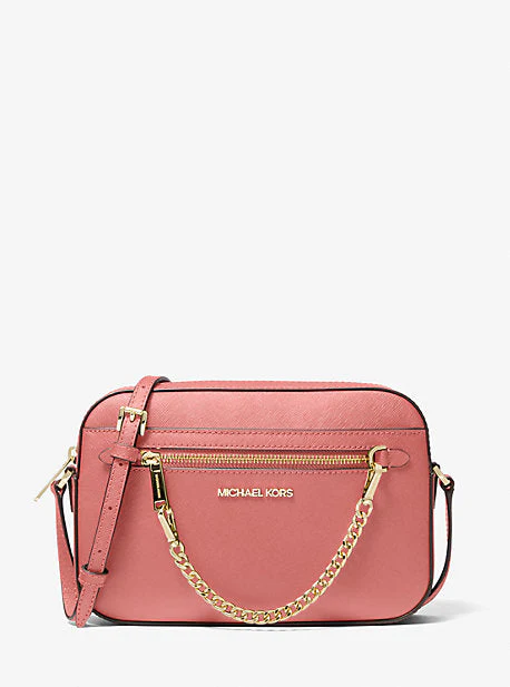 Jet Set Large Saffiano Leather Crossbody Bag