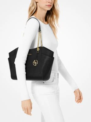 Jet Set Large Saffiano Leather Shoulder Bag - Image 13