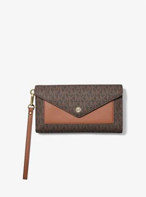Jet Set Large Signature Logo Envelope Wristlet - Image 6
