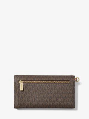 Jet Set Large Signature Logo Envelope Wristlet - Image 8