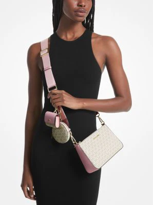 Jet Set Logo Crossbody Bag with Case for Apple Airpods Pro® - Image 20