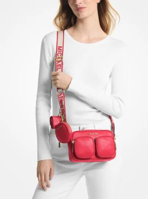Jet Set Medium Leather Crossbody Bag with Case for Apple Airpods Pro® - Image 25