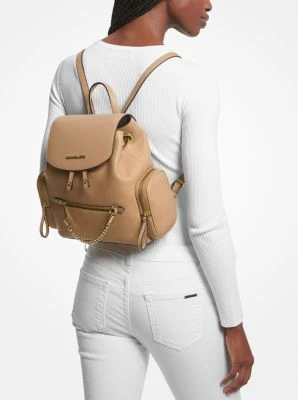 Jet Set Medium Pebbled Leather Backpack - Image 17