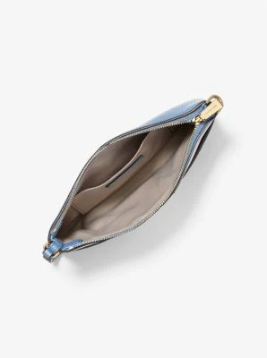 Jet Set Medium Pebbled Leather Wristlet - Image 7
