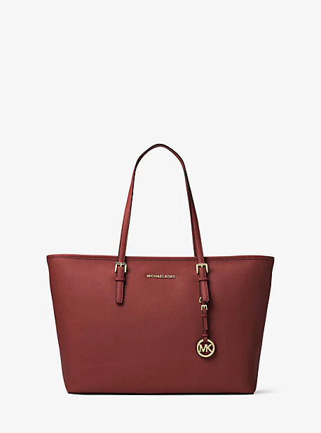 Jet Set Medium Saffiano Leather Top-Zip Tote Bag - Image 6
