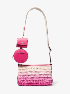 Jet Set Small Ombré Straw Crossbody Bag with Case for Apple Airpods Pro® - Image 2