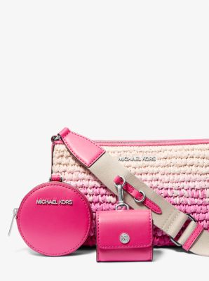 Jet Set Small Ombré Straw Crossbody Bag with Case for Apple Airpods Pro® - Image 5