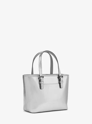 Jet Set Travel Extra-Small Metallic Top-Zip Tote Bag - Image 4