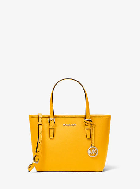 Jet Set Travel Extra-Small Saffiano Leather Top-Zip Tote Bag - Image 11