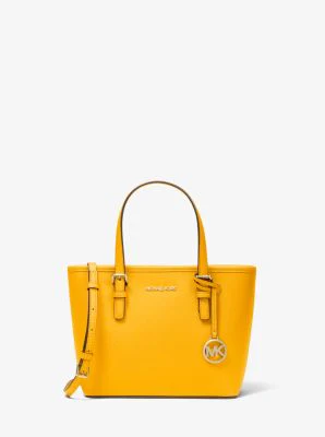Jet Set Travel Extra-Small Saffiano Leather Top-Zip Tote Bag - Image 12