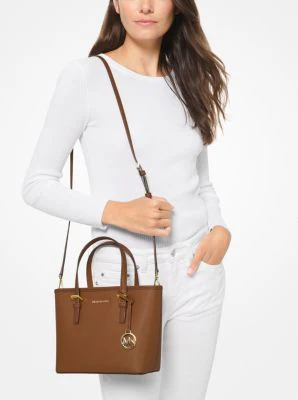 Jet Set Travel Extra-Small Saffiano Leather Top-Zip Tote Bag - Image 23