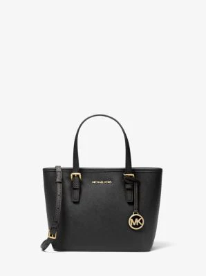 Jet Set Travel Extra-Small Saffiano Leather Top-Zip Tote Bag - Image 25