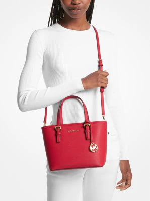 Jet Set Travel Extra-Small Saffiano Leather Top-Zip Tote Bag - Image 50