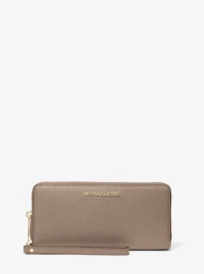 Jet Set Travel Large Pebbled Leather Wristlet - Image 18