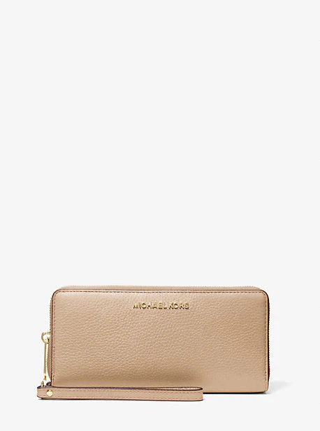 Jet Set Travel Large Pebbled Leather Wristlet - Image 4