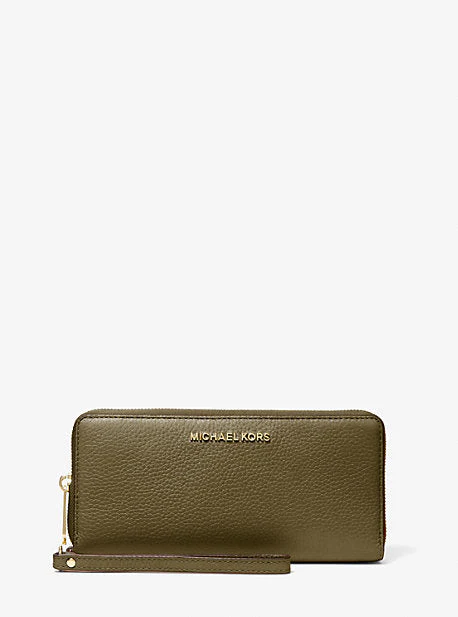 Jet Set Travel Large Pebbled Leather Wristlet - Image 5