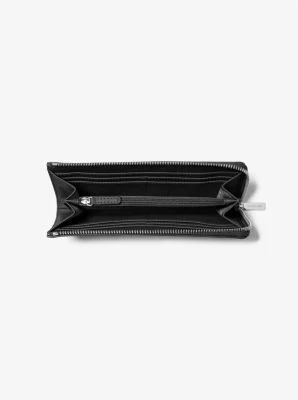 Jet Set Travel Large Saffiano Leather Quarter-Zip Wallet - Image 12