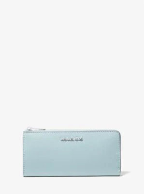 Jet Set Travel Large Saffiano Leather Quarter-Zip Wallet - Image 14