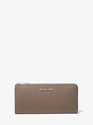 Jet Set Travel Large Saffiano Leather Quarter-Zip Wallet - Image 2