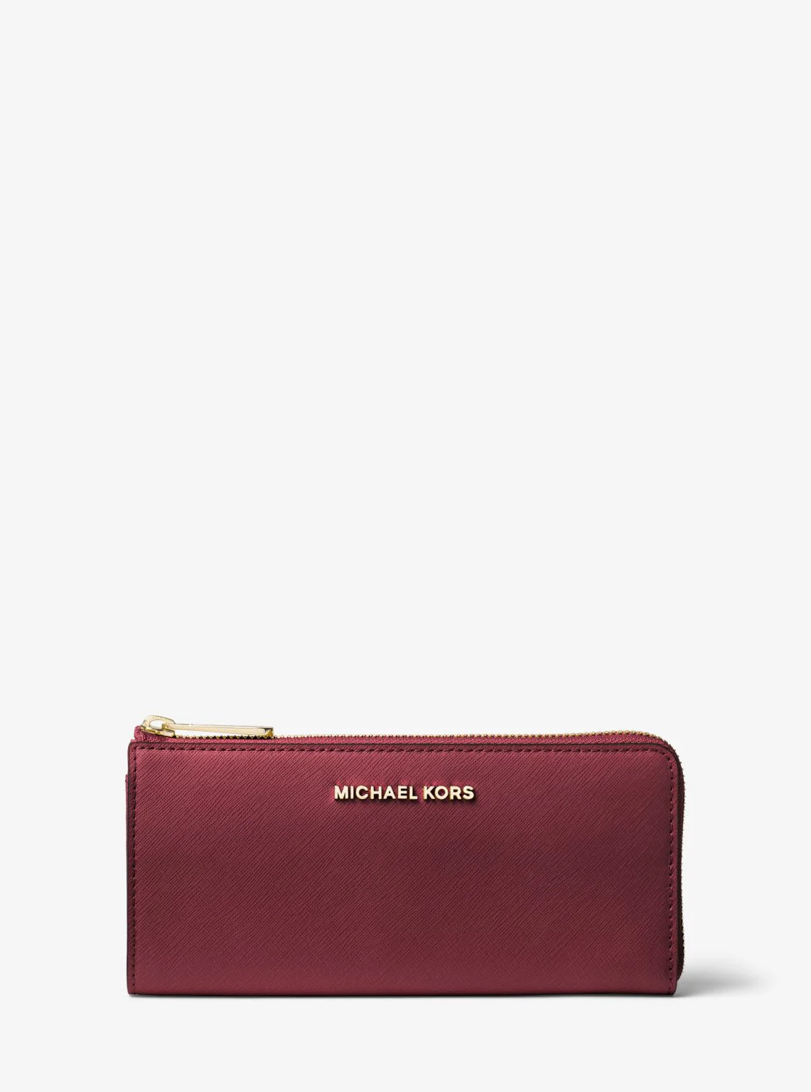 Jet Set Travel Large Saffiano Leather Quarter-Zip Wallet - Image 61