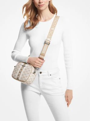 Jet Set Travel Medium Logo Stripe Crossbody Bag - Image 10