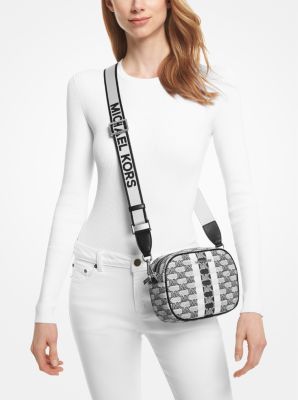 Jet Set Travel Medium Logo Stripe Crossbody Bag - Image 5